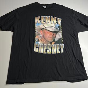 Vintage 2005 Kenny Chesney‎ Tour T-Shirt Black Tee Country Music AAA 2XL